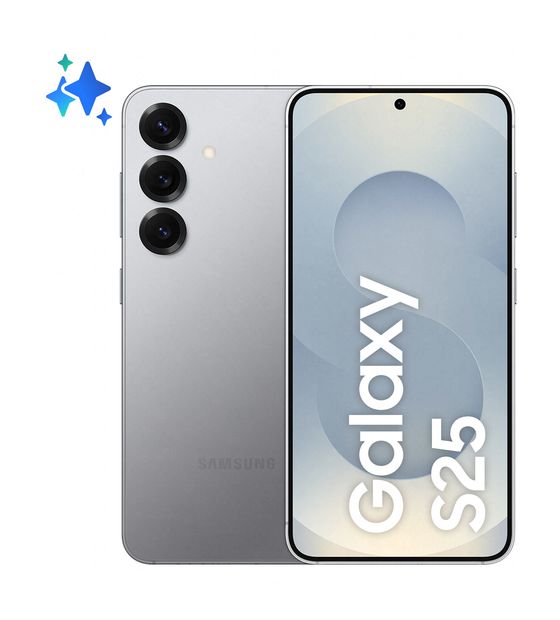 Samsung Galaxy S25 256 GB 5G Smartphone 15,8 cm (6.2 Zoll) 3,5 GHz Android 50 MP Dreifach Kamera Dual Sim WiFi 7 (Silver Shadow) f&uuml;r 717,00 Euro