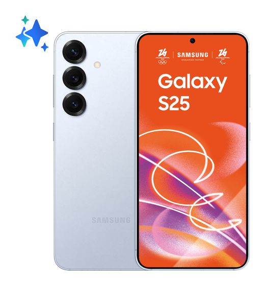 Samsung Galaxy S25 256 GB 5G Smartphone 15,8 cm (6.2 Zoll) Android 50 MP Dreifach Kamera Dual Sim WiFi 7 (Icyblue) f&uuml;r 734,00 Euro