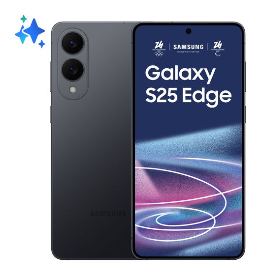Samsung Galaxy S25 Edge 256 GB 5G Smartphone 17 cm (6.7 Zoll) Android 200 MP Dual Kamera Dual Sim WiFi 7 (Titanium Jetblack) f&uuml;r 623,00 Euro