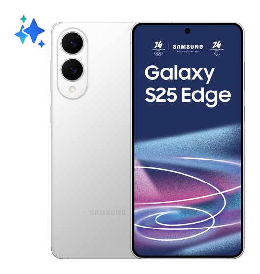 Samsung Galaxy S25 Edge 256 GB 5G Smartphone 17 cm (6.7 Zoll) Android 200 MP Dual Kamera Dual Sim WiFi 7 (Titanium Silver) f&uuml;r 623,00 Euro