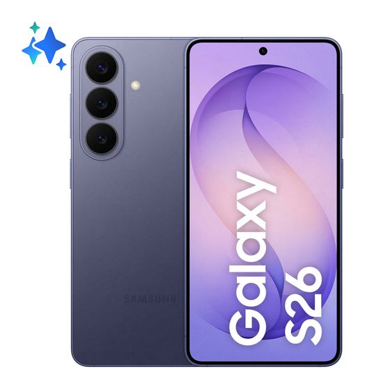 Samsung Galaxy S26 512 GB 5G Smartphone 16 cm (6.3 Zoll) Android 50 MP Dreifach Kamera Dual Sim WiFi 7 (Cobalt Violet) f&uuml;r 976,00 Euro