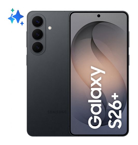 Samsung Galaxy S26+ 256 GB 5G Smartphone 17 cm (6.7 Zoll) Android 50 MP Dreifach Kamera Dual Sim WiFi 7  (Schwarz) f&uuml;r 881,00 Euro