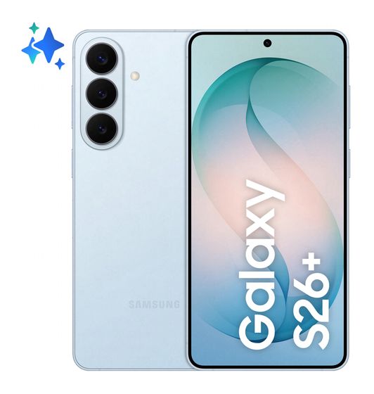 Samsung Galaxy S26+ 256 GB 5G Smartphone 17 cm (6.7 Zoll) Android 50 MP Dreifach Kamera Dual Sim WiFi 7 ( Sky Blue) f&uuml;r 895,00 Euro