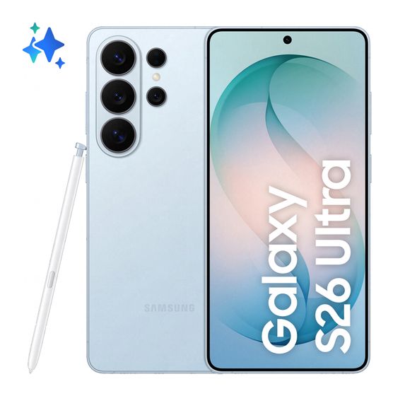 Samsung Galaxy S26 Ultra 256 GB 5G Smartphone 17,5 cm (6.9 Zoll) Android 200 MP Vierfach Kamera Dual Sim WiFi 7 (Sky blue) f&uuml;r 1.145,00 Euro