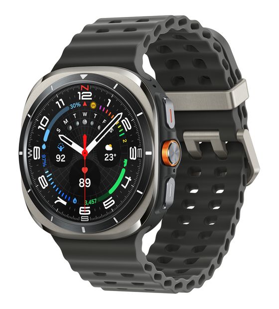 Samsung Galaxy Watch Ultra (2025) Digital 47 mm  Smartwatch Rund IP68 327 ppi 4G  (Silber) f&uuml;r 672,00 Euro