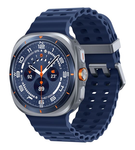 Samsung Galaxy Watch Ultra Digital 47 mm  Smartwatch Rund IP68 327 ppi 4G  (Blau) f&uuml;r 416,00 Euro