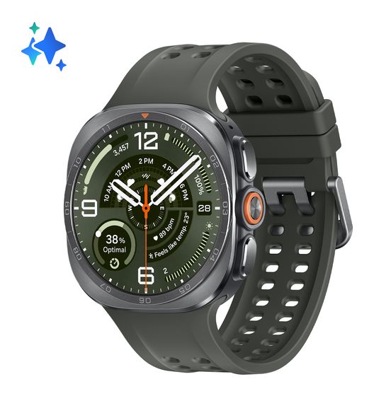 Samsung Galaxy Watch Ultra2 Digital 47 mm Smartwatch Rund IP69K 80 h 329 ppi 4G  (Silber) f&uuml;r 749,00 Euro