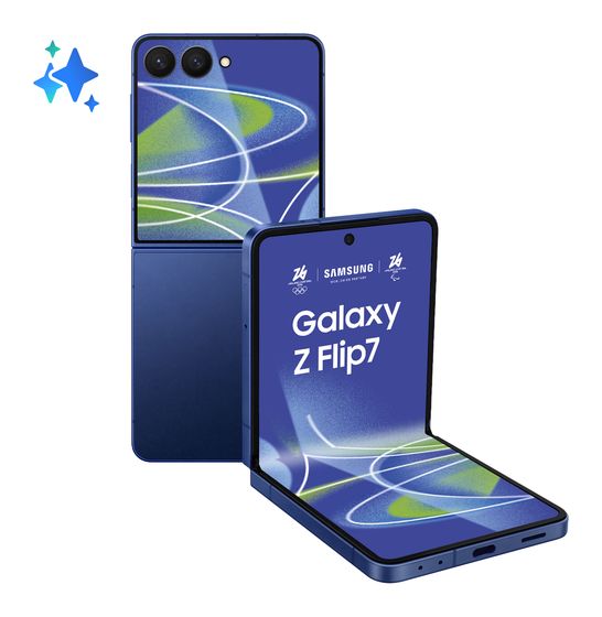 Samsung Galaxy Z Flip7 512 GB 5G Smartphone 17,3 cm (6.8 Zoll) Android 50 MP Dual Kamera WiFi 7 (Blue Shadow) f&uuml;r 1.079,00 Euro