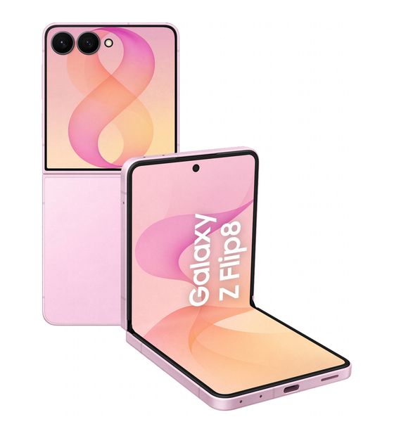 Samsung Galaxy Z Flip8 512 GB 5G Smartphone 17,5 cm (6.9 Zoll) 3,26 GHz Android 50 MP Dual Kamera Dual Sim WiFi 7  (Pink) f&uuml;r 1.499,00 Euro