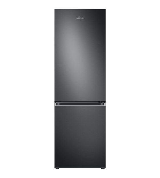 Samsung RB34C602CB1 230 l / 114 l Kühl-Gefrierkombi freistehend NoFrost 163 kWh Jahr  (Schwarz, Edelstahl) f&uuml;r 698,00 Euro