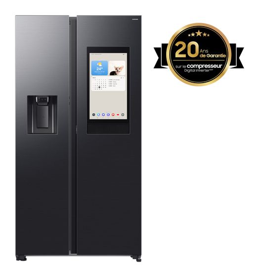 Samsung RS90F66BEFEF Side-by-Side Kühl-/ Gefrierkombination 389 l / 225 l 352 kWh NoFrost 1780 mm x 912 mm  (Schwarz) f&uuml;r 2.753,00 Euro