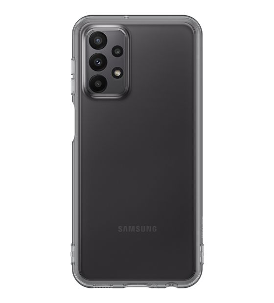 Samsung Soft Clear Cover für Samsung Galaxy A23  (Schwarz) f&uuml;r 1,00 Euro