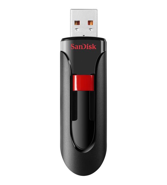 Sandisk Cruzer Glide USB Typ-A Stick 64 GB  (Schwarz, Rot) f&uuml;r 15,99 Euro