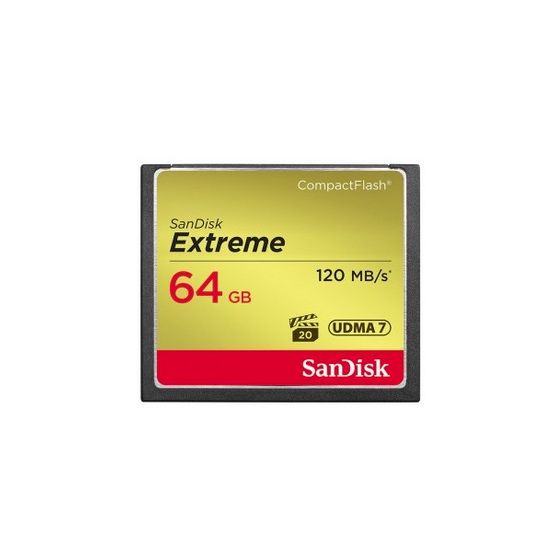 Sandisk Extreme Kompaktflash Speicherkarte 64 GB f&uuml;r 78,99 Euro