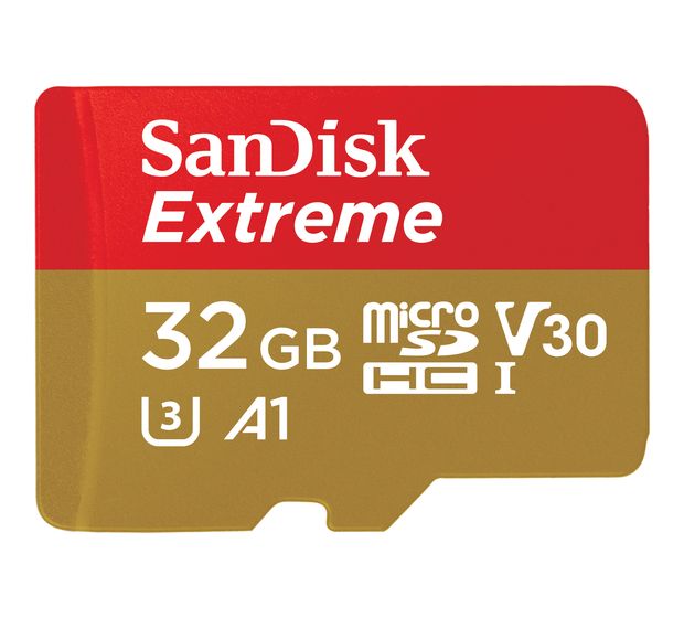 Sandisk Extreme A1 MicroSDHC Speicherkarte 32 GB Class 3 (U3) Klasse 10 f&uuml;r 21,99 Euro