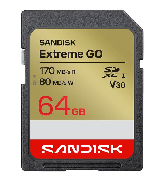 Sandisk Extreme Go SDXC Speicherkarte 64 GB Class 3 (U3) f&uuml;r 34,99 Euro