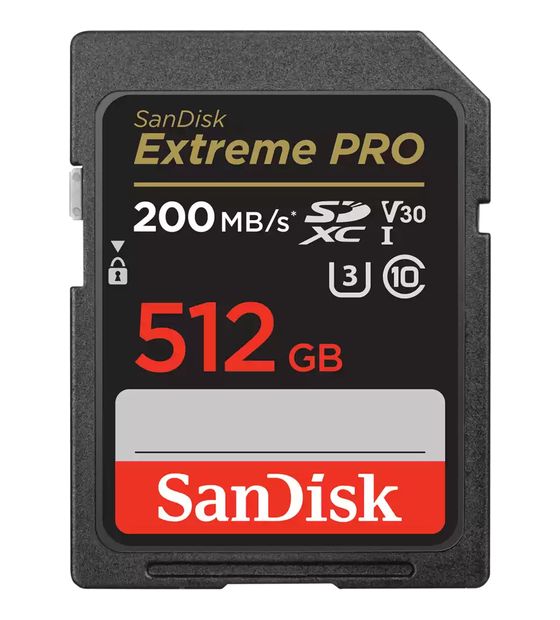 Sandisk Extreme Pro SDXC Speicherkarte 512 GB Class 3 (U3) Klasse 10 f&uuml;r 159,99 Euro