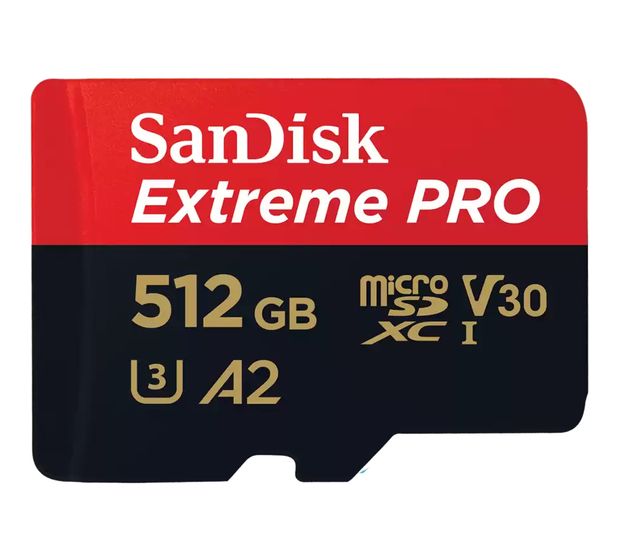 Sandisk Extreme Pro A2 MicroSDXC Speicherkarte 512 GB Class 3 (U3) Klasse 10 f&uuml;r 139,99 Euro