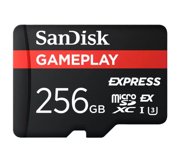 Sandisk GamePlay Express MicroSD Speicherkarte 256 GB Klasse 10 f&uuml;r 79,99 Euro