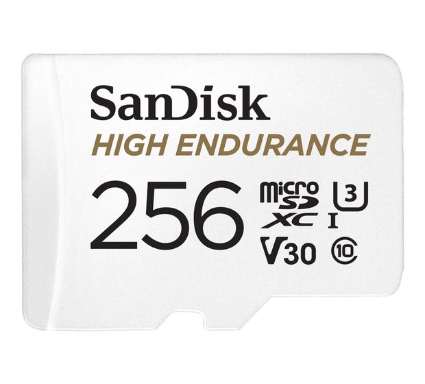 Sandisk High Endurance MicroSDXC Speicherkarte 256 GB Class 3 (U3) Klasse 10 f&uuml;r 64,99 Euro