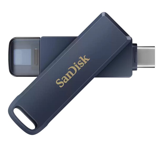 Sandisk iXpand USB Type-C / Lightning Stick 64 GB  (Blau) f&uuml;r 52,49 Euro