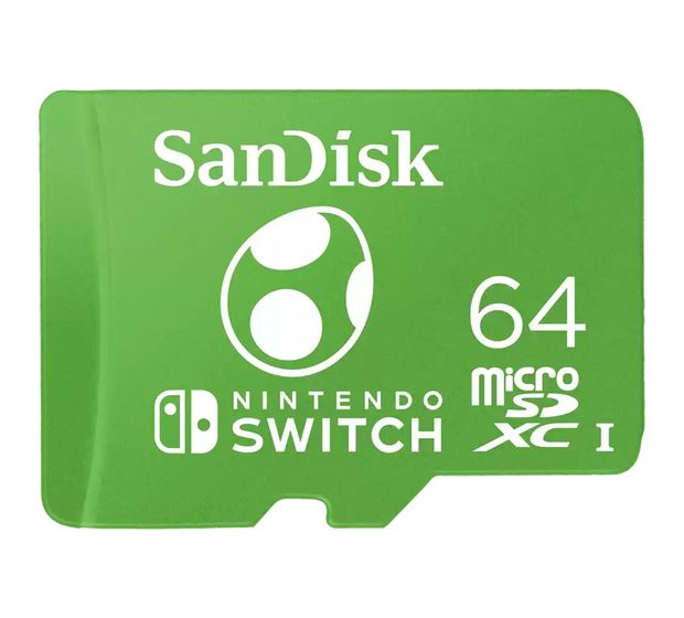 Sandisk Nintendo Switch Yoshi Edition MicroSDXC Speicherkarte 64 GB f&uuml;r 31,99 Euro