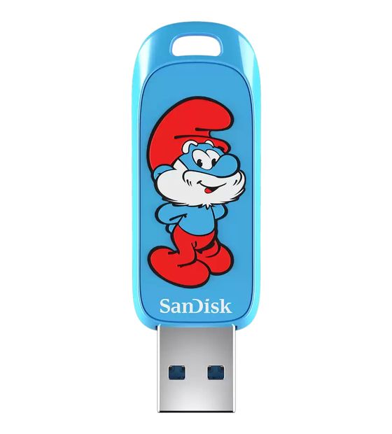 Sandisk Smurf USB Typ-A Stick 64 GB  (Blau) f&uuml;r 20,99 Euro