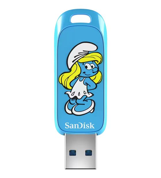 Sandisk Smurfette USB Typ-A Stick 256 GB  (Blau) f&uuml;r 52,49 Euro