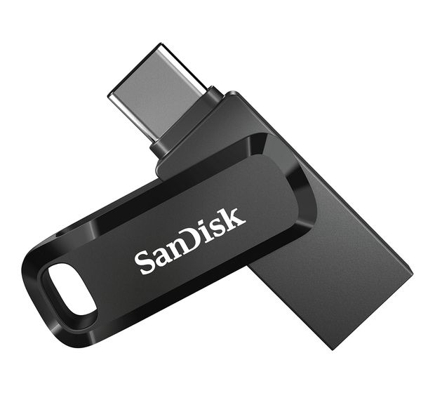 Sandisk Ultra Dual Drive Go USB Type-A / USB Type-C Stick 128 GB  (Schwarz) f&uuml;r 24,99 Euro