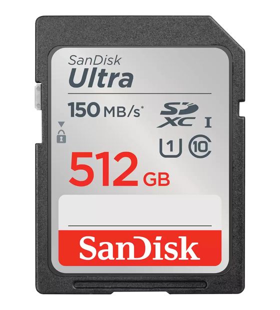 Sandisk Ultra U1 SDXC Speicherkarte 512 GB Class 1 (U1) Klasse 10 f&uuml;r 119,99 Euro