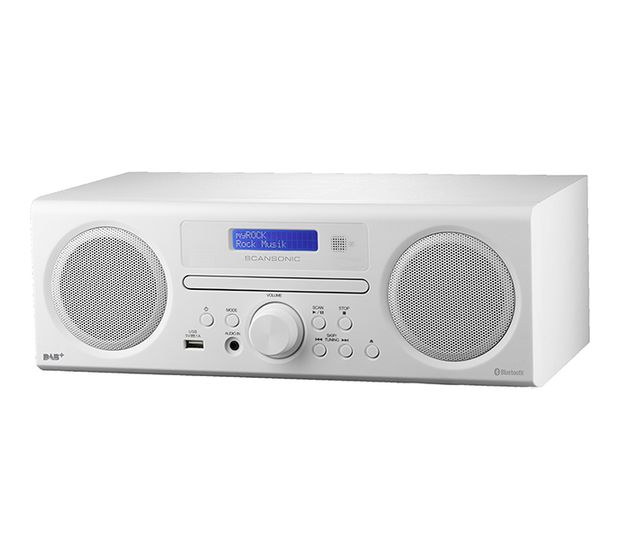 Scansonic DA310 CD Payer DAB+, FM, PLL Radio  (Weiß) f&uuml;r 237,99 Euro