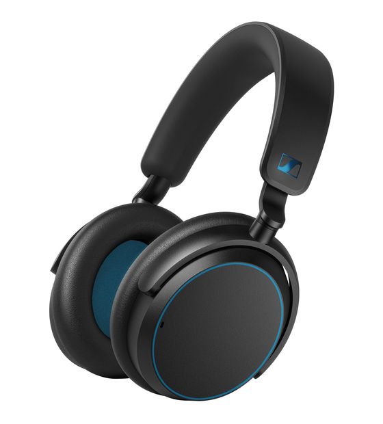 Sennheiser Accentum Wireless Over Ear Bluetooth Kopfhörer kabellos USB Typ-C  (Schwarz, Blau) f&uuml;r 112,99 Euro