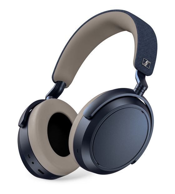 Sennheiser Momentum 4 Over Ear Bluetooth Kopfhörer kabelgebunden&kabellos 60 h Laufzeit USB Typ-C  (Beige, Blau) f&uuml;r 249,00 Euro