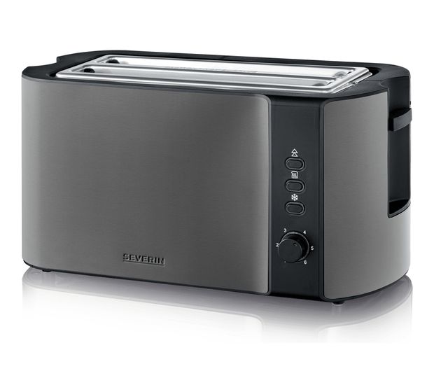 Severin AT9341 Toaster 1400 W 4 Scheibe(n) (Schwarz, Gebürsteter Stahl, Edelstahl) f&uuml;r 43,99 Euro