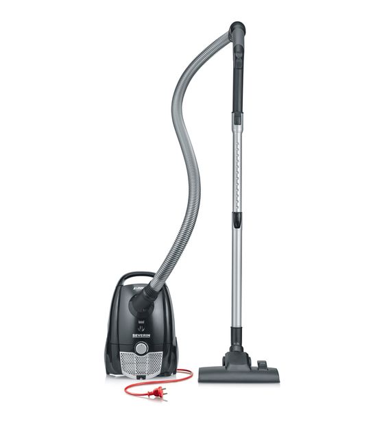 Severin BC7030 Bodenstaubsauger mit Staubbeutel 750 W  (Schwarz, Grau) f&uuml;r 73,49 Euro