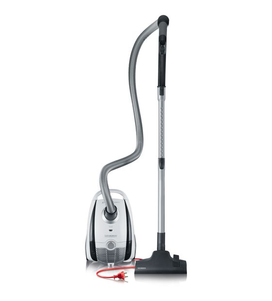 Severin BC7035 S Power Snowlight Bodenstaubsauger mit Staubbeutel 750 W HEPA  (Grau, Weiß) f&uuml;r 82,99 Euro