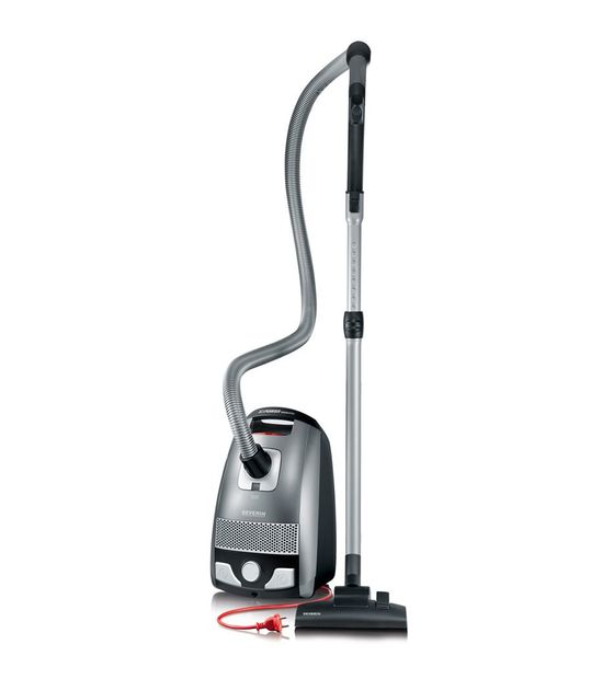 Severin BC7045 S Power Snowwhite Bodenstaubsauger mit Staubbeutel 750 W HEPA  (Schwarz, Grau) f&uuml;r 100,99 Euro