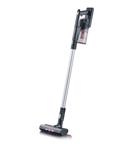 Severin HV7966 Handstaubsauger mit Staubbeutel bis 40 min Laufzeit 22,2 V (Schwarz, Rot, Silber) f&uuml;r 82,49 Euro