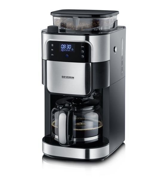 Severin KA4813 10 Tassen Filterkaffeemaschine  (Schwarz, Edelstahl) f&uuml;r 123,99 Euro