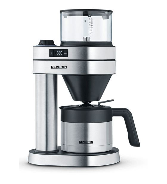 Severin KA5763 Caprice Filterkaffeemaschine 1,0 l (Schwarz, Edelstahl, Transparent) f&uuml;r 148,99 Euro
