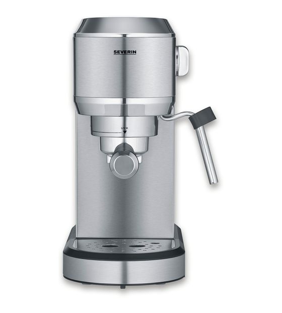 Severin KA5997 Newspresa Siebträger Kaffeemaschine 20 bar 1350 W (Schwarz, Gebürsteter Stahl, Chrom) f&uuml;r 119,99 Euro