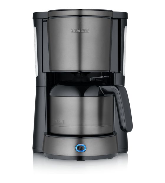 Severin KA9343 8 Tassen Thermo Filterkaffeemaschine 1,0 l  (Schwarz, Edelstahl) f&uuml;r 55,49 Euro