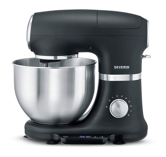 Severin KM3898 1000 W Küchenmaschine 5,5 l mit Waage  (Schwarz, Silber) f&uuml;r 183,99 Euro