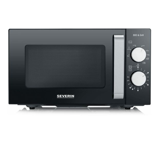 Severin MW7762 Standgeräte Solo 800 W Größe: klein 9 Stufen Grill  (Schwarz, Edelstahl) f&uuml;r 97,49 Euro