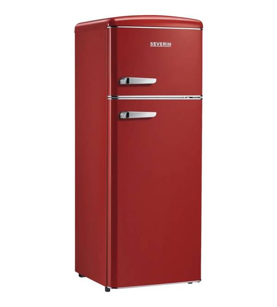 Severin RKG8944 162 l / 44 l Kühl-Gefrierkombi freistehend 144 kWh Jahr  (Rot) f&uuml;r 613,00 Euro