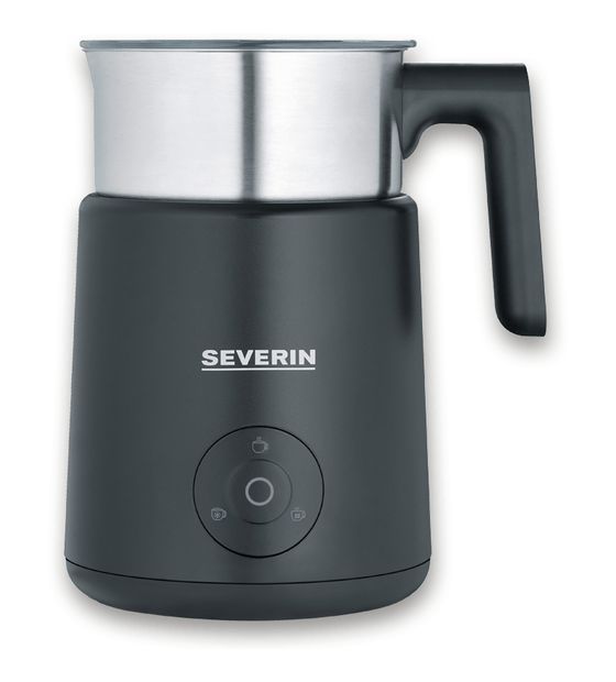 Severin SM3579 Milchaufschäumer Handlicher elektrischer Milchaufschäumer ca. 220 ml (Schwarz, Gebürsteter Stahl, Silber) f&uuml;r 74,49 Euro