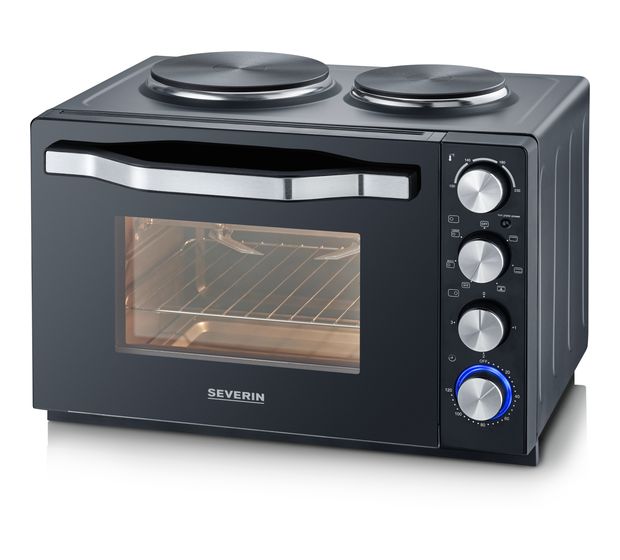Severin TO2074 Back-und Toastofen m.Koch­plat­ten  2500 W f&uuml;r 124,99 Euro