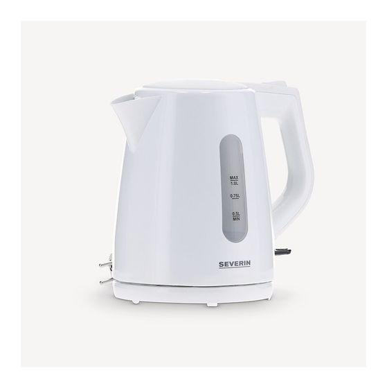 Severin WK3411 1,0 l Wasserkocher 2200 W  (Weiß) f&uuml;r 24,49 Euro