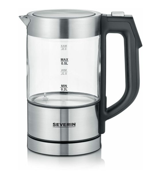 Severin WK3458 0,5 l Wasserkocher 1100 W (Schwarz, Transparent) f&uuml;r 37,99 Euro