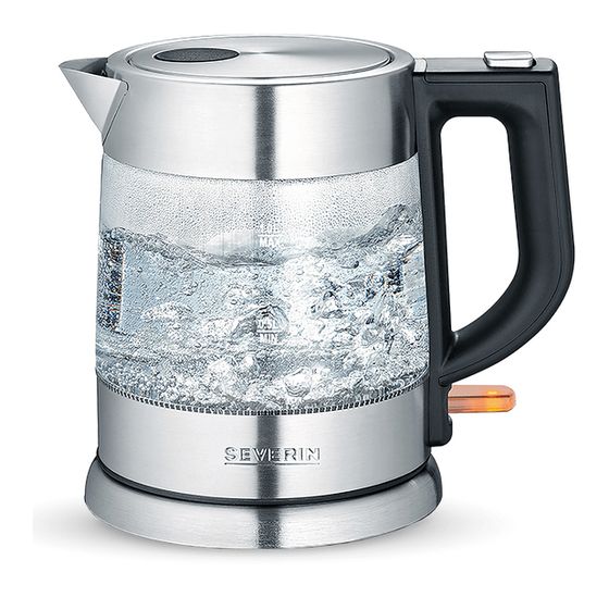 Severin WK3468 1,0 l Wasserkocher 2200 W (Schwarz, Edelstahl, Transparent) f&uuml;r 32,99 Euro